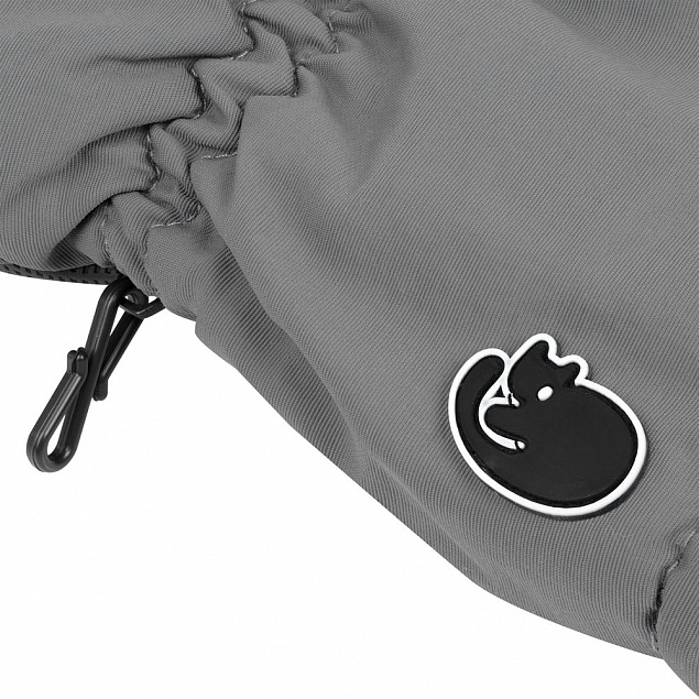 Перчатки с подогревом Pekatherm, серые с логотипом в Нефтекамске заказать по выгодной цене в кибермаркете AvroraStore