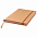 Ежедневник недатированный Shady, А5,  бежевый, кремовый блок, светло-коричневый обрез с логотипом в Нефтекамске заказать по выгодной цене в кибермаркете AvroraStore