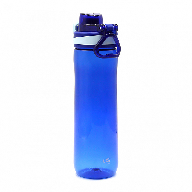 Пластиковая бутылка Verna, синий с логотипом в Нефтекамске заказать по выгодной цене в кибермаркете AvroraStore