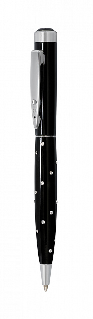 Металлическая ручка MOSCOW, черная с логотипом в Нефтекамске заказать по выгодной цене в кибермаркете AvroraStore