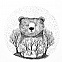 Футболка женская Bear, белая с логотипом в Нефтекамске заказать по выгодной цене в кибермаркете AvroraStore