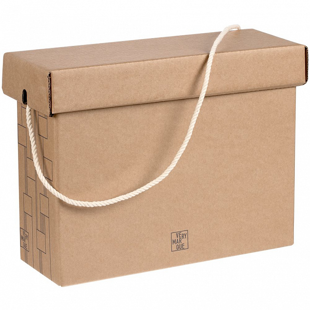 Коробка Very Marque, малая, крафт с логотипом в Нефтекамске заказать по выгодной цене в кибермаркете AvroraStore