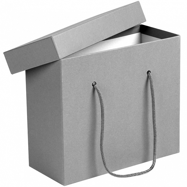 Коробка Handgrip, малая, серая с логотипом в Нефтекамске заказать по выгодной цене в кибермаркете AvroraStore