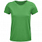 Футболка женская Crusader Women, ярко-зеленая с логотипом в Нефтекамске заказать по выгодной цене в кибермаркете AvroraStore