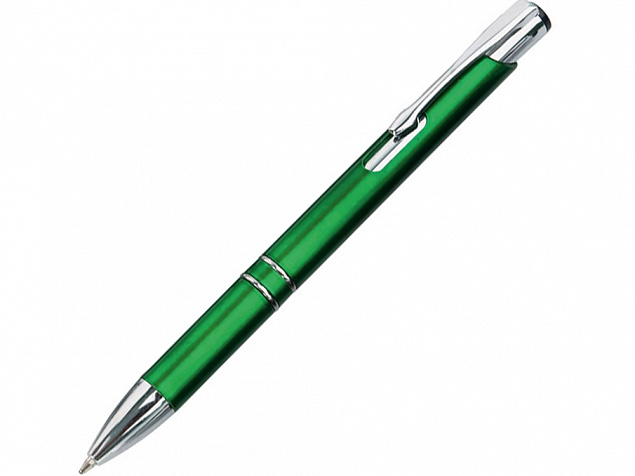 Ручка шариковая Калгари зеленый металлик с логотипом в Нефтекамске заказать по выгодной цене в кибермаркете AvroraStore