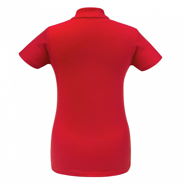 Рубашка поло женская ID.001 красная с логотипом в Нефтекамске заказать по выгодной цене в кибермаркете AvroraStore