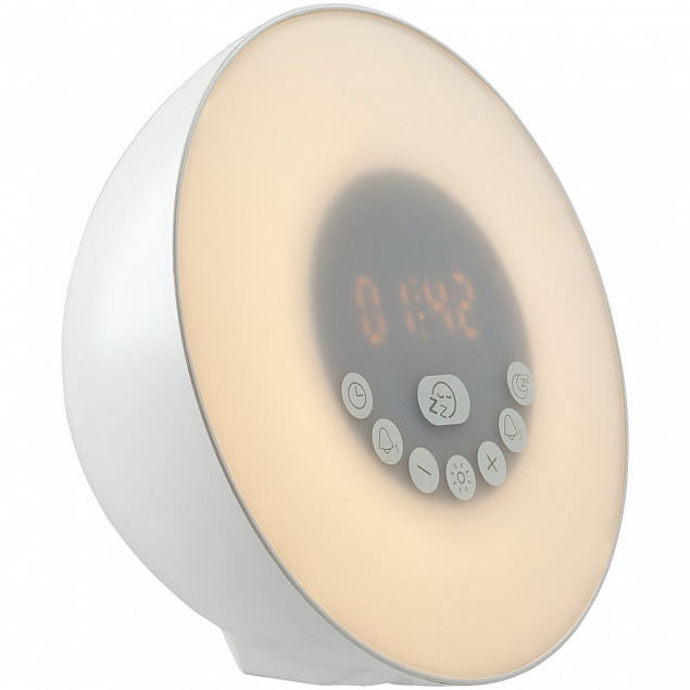 Лампа-колонка dreamTime для пробуждения светом и музыкой с логотипом в Нефтекамске заказать по выгодной цене в кибермаркете AvroraStore