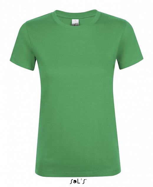 Фуфайка (футболка) REGENT женская,Ярко-зелёный L с логотипом в Нефтекамске заказать по выгодной цене в кибермаркете AvroraStore