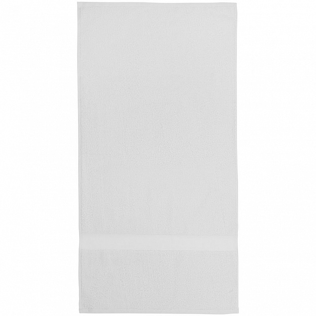 Полотенце Soft Me Light, большое, белое с логотипом в Нефтекамске заказать по выгодной цене в кибермаркете AvroraStore