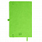 Бизнес-блокнот "Justy", 130*210 мм, светло-зеленый, твердая обложка,  резинка 7 мм, блок-линейка с логотипом в Нефтекамске заказать по выгодной цене в кибермаркете AvroraStore