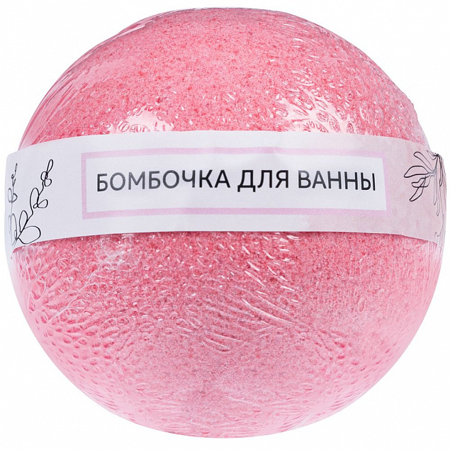 Бомбочка для ванны Feeria, розовая орхидея с логотипом в Нефтекамске заказать по выгодной цене в кибермаркете AvroraStore