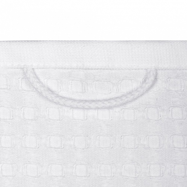 Полотенце вафельное Piquee, среднее, белое с логотипом в Нефтекамске заказать по выгодной цене в кибермаркете AvroraStore