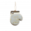 Ёлочная игрушка Варежка (белый с золотым ) с логотипом в Нефтекамске заказать по выгодной цене в кибермаркете AvroraStore