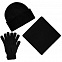 Шапка Urban Flow, черная с логотипом в Нефтекамске заказать по выгодной цене в кибермаркете AvroraStore