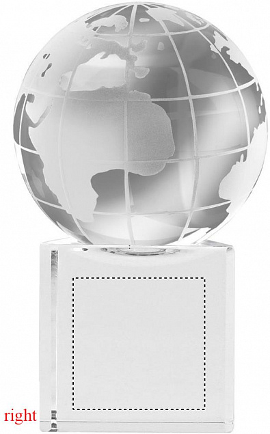 Глобус стеклянный с логотипом в Нефтекамске заказать по выгодной цене в кибермаркете AvroraStore