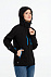 Куртка софтшелл женская Patrol, черная с синим с логотипом в Нефтекамске заказать по выгодной цене в кибермаркете AvroraStore