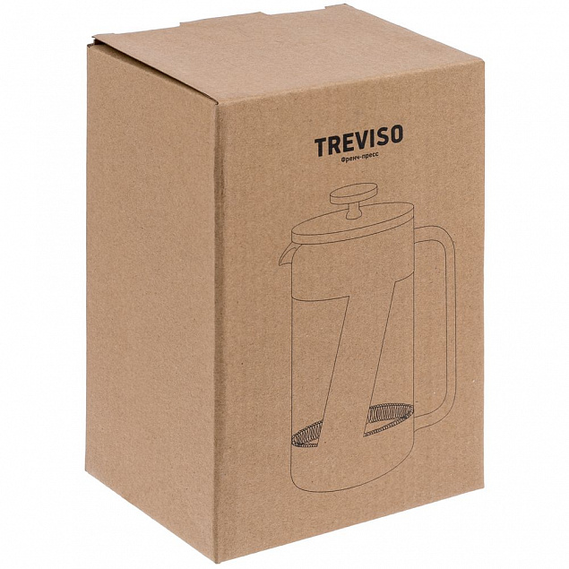 Френч-пресс Treviso с логотипом в Нефтекамске заказать по выгодной цене в кибермаркете AvroraStore