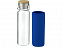 Thor, стеклянная бутылка объемом 660 мл с неопреновым чехлом, cиний с логотипом в Нефтекамске заказать по выгодной цене в кибермаркете AvroraStore