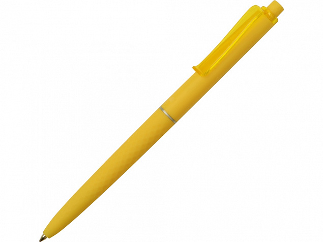 Ручка пластиковая soft-touch шариковая Plane, желтый с логотипом в Нефтекамске заказать по выгодной цене в кибермаркете AvroraStore