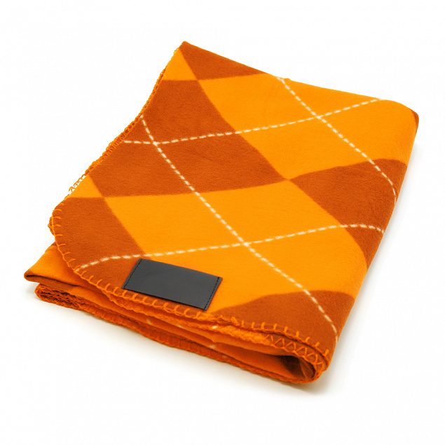 Плед Aberdeen, оранжевый с логотипом в Нефтекамске заказать по выгодной цене в кибермаркете AvroraStore