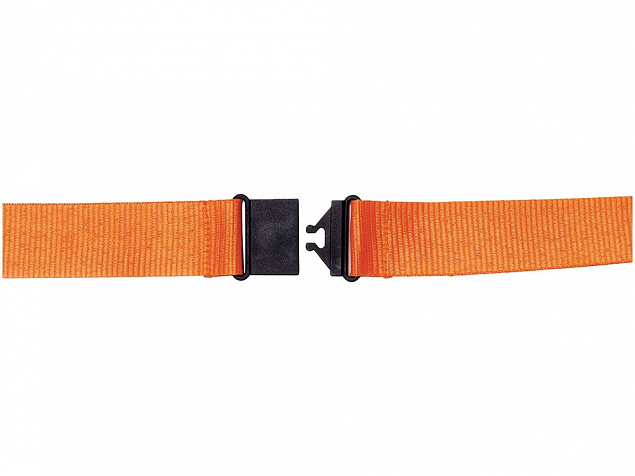 Шнурок Yogi со съемным креплением, оранжевый с логотипом в Нефтекамске заказать по выгодной цене в кибермаркете AvroraStore