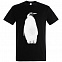 Футболка мужская Like a Penguin, черная с логотипом в Нефтекамске заказать по выгодной цене в кибермаркете AvroraStore