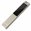 USB flash-карта LED с белой подсветкой (32Гб), серебристая, 6,6х1,2х0,45 см, металл с логотипом в Нефтекамске заказать по выгодной цене в кибермаркете AvroraStore