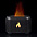 Увлажнитель-ароматизатор Fire Flick с имитацией пламени, белый с логотипом в Нефтекамске заказать по выгодной цене в кибермаркете AvroraStore