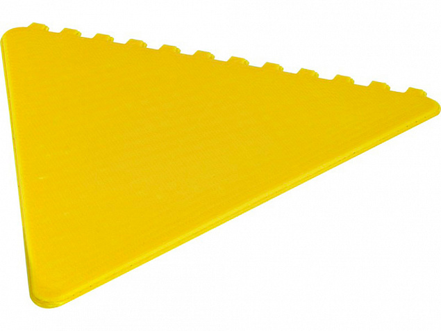 Треугольный скребок Frosty 2.0 , желтый с логотипом в Нефтекамске заказать по выгодной цене в кибермаркете AvroraStore