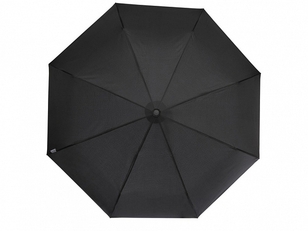 Montebello 21-дюймовый складной зонт с автоматическим открытием/закрытием и изогнутой ручкой, черный с логотипом в Нефтекамске заказать по выгодной цене в кибермаркете AvroraStore
