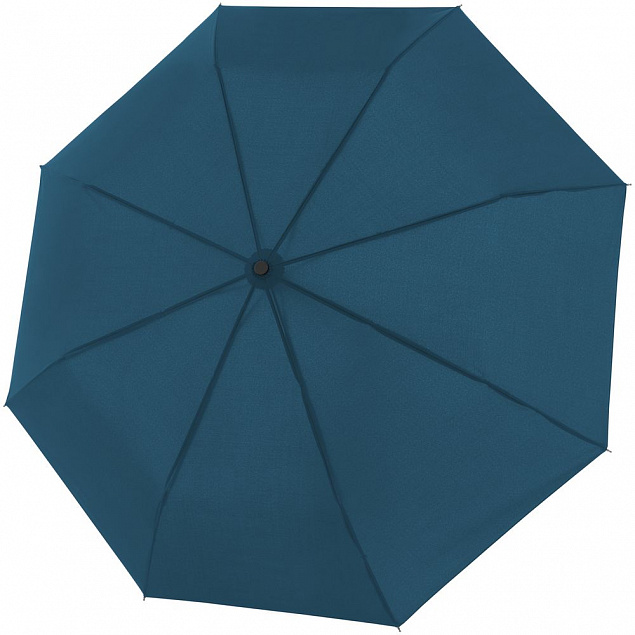 Складной зонт Fiber Magic Superstrong, голубой с логотипом в Нефтекамске заказать по выгодной цене в кибермаркете AvroraStore