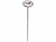 Met Термометр для барбекю, серебристый с логотипом в Нефтекамске заказать по выгодной цене в кибермаркете AvroraStore