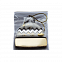 Ёлочная игрушка Шапочка (белый с золотым ) с логотипом в Нефтекамске заказать по выгодной цене в кибермаркете AvroraStore
