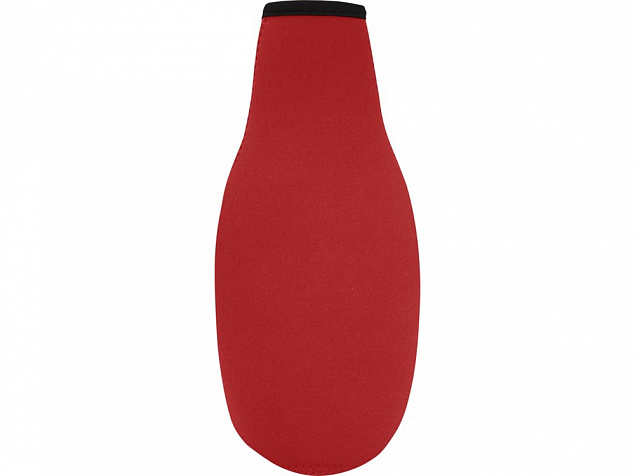Fris Рукав-держатель для бутылок из переработанного неопрена , красный с логотипом в Нефтекамске заказать по выгодной цене в кибермаркете AvroraStore