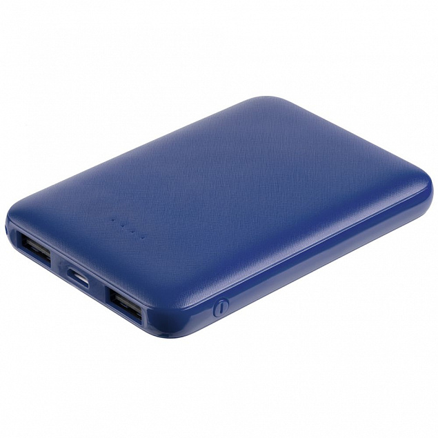 Внешний аккумулятор Uniscend Full Feel 5000 mAh, синий с логотипом в Нефтекамске заказать по выгодной цене в кибермаркете AvroraStore