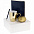 Набор Think Big, синий с золотистым с логотипом в Нефтекамске заказать по выгодной цене в кибермаркете AvroraStore