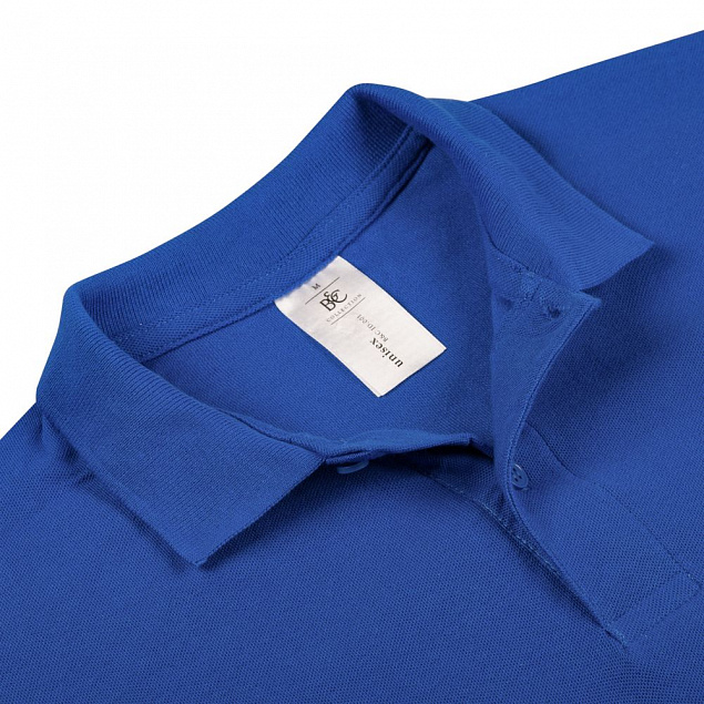 Рубашка поло ID.001 ярко-синяя с логотипом в Нефтекамске заказать по выгодной цене в кибермаркете AvroraStore
