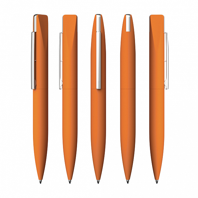 Ручка шариковая "Callisto" с флеш-картой 16Gb, оранжевый, покрытие soft touch с логотипом в Нефтекамске заказать по выгодной цене в кибермаркете AvroraStore