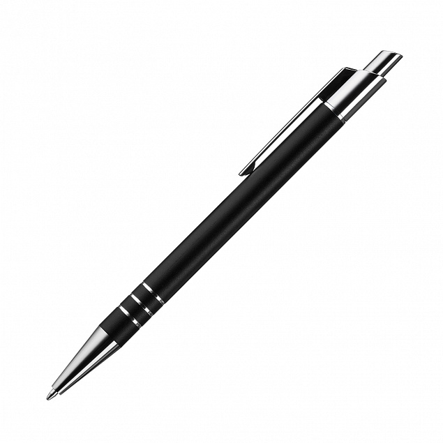 Шариковая ручка City, черная с логотипом в Нефтекамске заказать по выгодной цене в кибермаркете AvroraStore