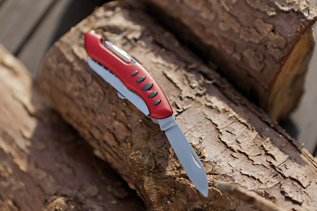 Карманный нож BIG R., 11 предметов, красный, серебристый с логотипом в Нефтекамске заказать по выгодной цене в кибермаркете AvroraStore
