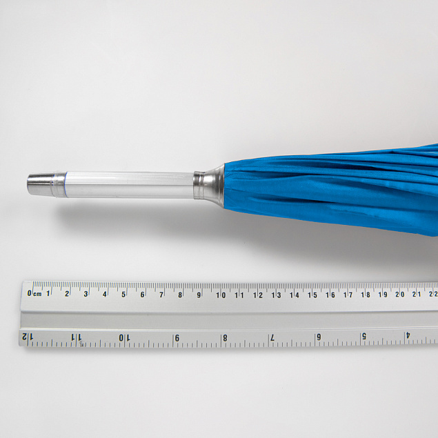 Зонт-трость SILVER, пластиковая ручка, полуавтомат с логотипом в Нефтекамске заказать по выгодной цене в кибермаркете AvroraStore