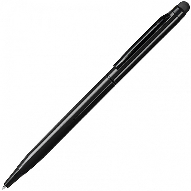 Ручка шариковая со стилусом TOUCHWRITER BLACK, глянцевый корпус с логотипом в Нефтекамске заказать по выгодной цене в кибермаркете AvroraStore