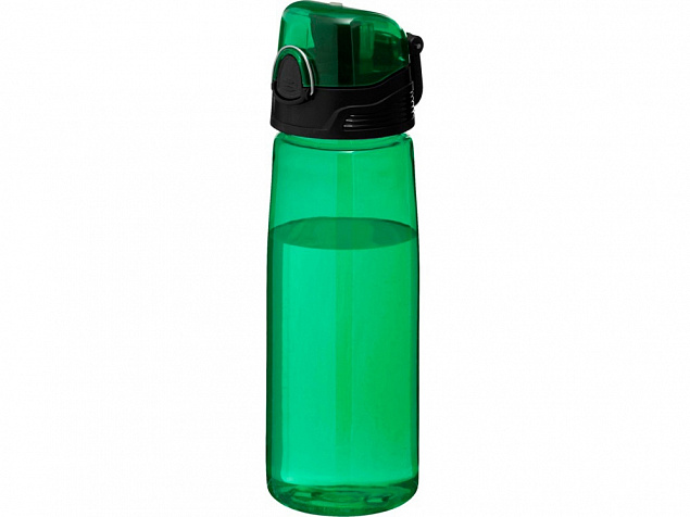 Бутылка спортивная Capri, зеленый с логотипом в Нефтекамске заказать по выгодной цене в кибермаркете AvroraStore
