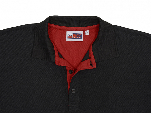 Рубашка поло "Solo" мужская с логотипом в Нефтекамске заказать по выгодной цене в кибермаркете AvroraStore