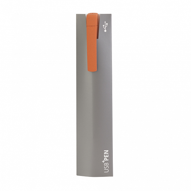 Ручка с флеш-картой USB 8GB «TURNUSsoftgrip M» с логотипом в Нефтекамске заказать по выгодной цене в кибермаркете AvroraStore