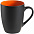 Кружка Bright Tulip, матовая, черная с красным с логотипом в Нефтекамске заказать по выгодной цене в кибермаркете AvroraStore