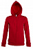 Толстовка женская на молнии с капюшоном Seven Women 290, красная с логотипом в Нефтекамске заказать по выгодной цене в кибермаркете AvroraStore