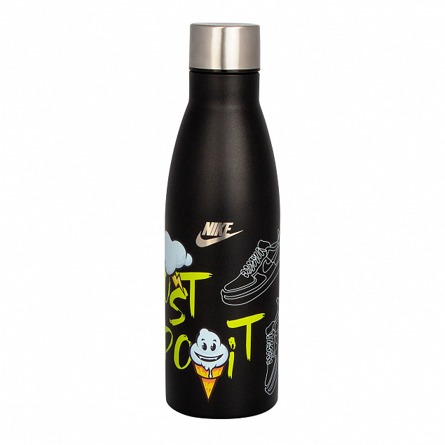 Термобутылка вакуумная герметичная Portobello, Fresco Neo, 500 ml, черная с логотипом в Нефтекамске заказать по выгодной цене в кибермаркете AvroraStore