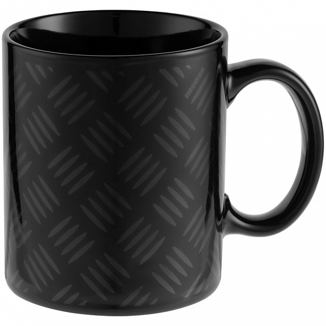 Кружка Hard Work Black, черная с логотипом в Нефтекамске заказать по выгодной цене в кибермаркете AvroraStore