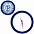 Часы настенные "ПРОМО" разборные ; синий, D28,5 см; пластик с логотипом в Нефтекамске заказать по выгодной цене в кибермаркете AvroraStore